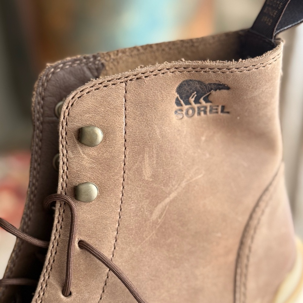 SOREL waterproof boots  Women's Tan Leather Boots - Picture 6 of 15